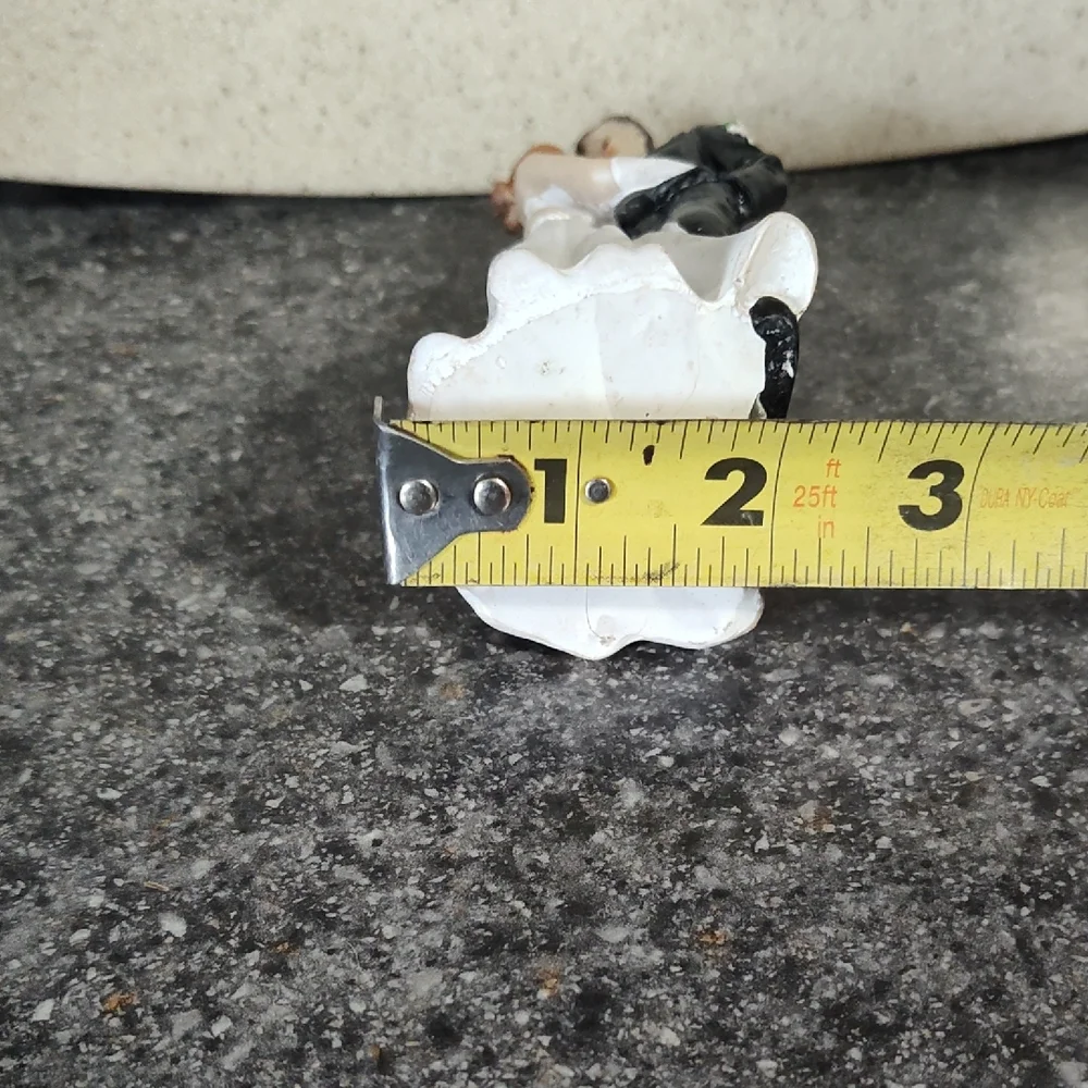 Charming Bride and Groom Cake Topper